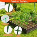 Cucumber Trellis for Raised Bed Arch Garden Trellis for Climbing Plants Vine Vegetables Fruit Flower Grape U-Shaped Frame with Climbing Net Tunnel Pla