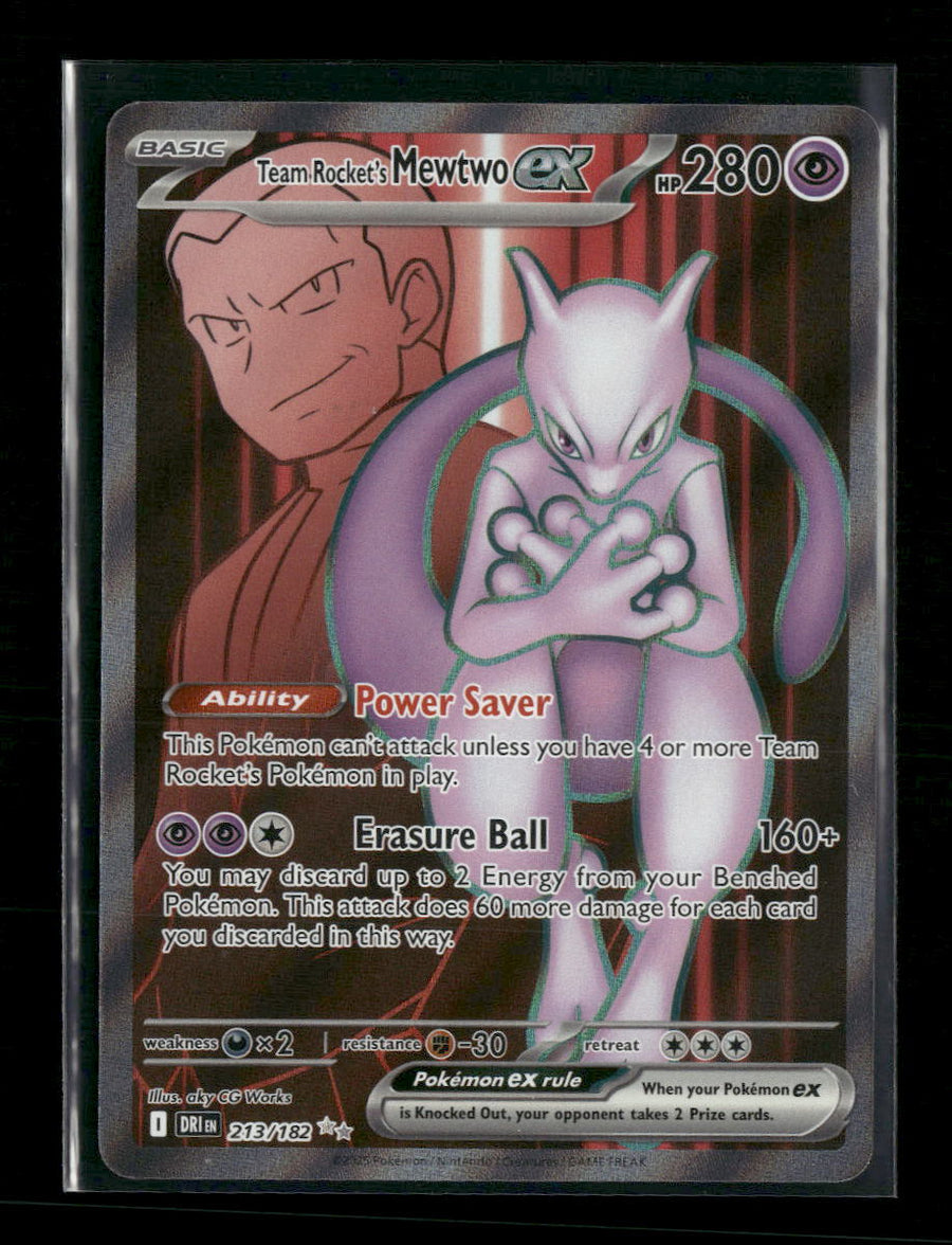 SV10: Destined Rivals Team Rocket's Mewtwo ex #213/182