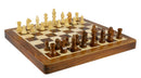 Chess Set - 12" Folding wood Magnetic Chess