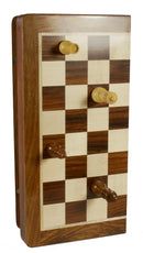 Chess Set - 12" Folding wood Magnetic Chess