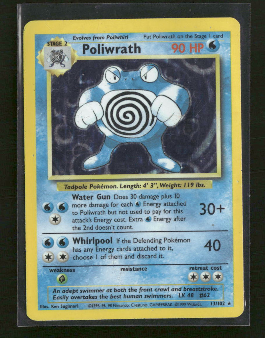 Base Set Poliwrath #013/102 Damaged