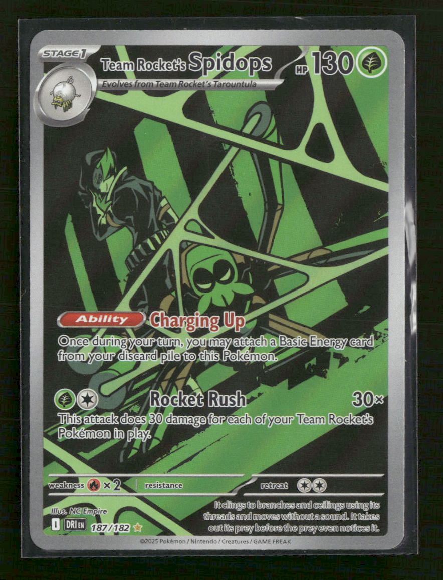 SV10: Destined Rivals Team Rocket's Spidops #187/182
