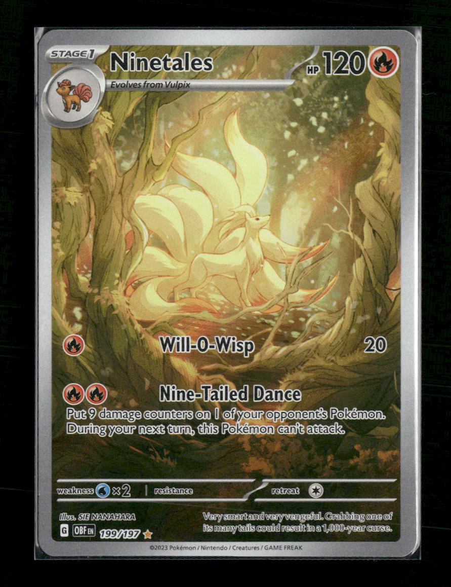 SV03: Obsidian Flames Ninetales -199/197 #199/197