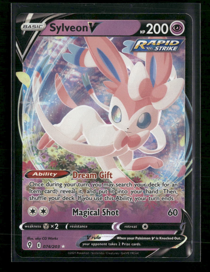 SWSH07: Evolving Skies Sylveon V #074/203