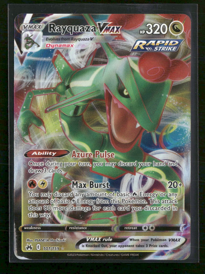 SWSH: Crown Zenith Rayquaza VMAX (101) #101/159