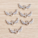 Electroplated Hollow Love Angel Wings Pendant