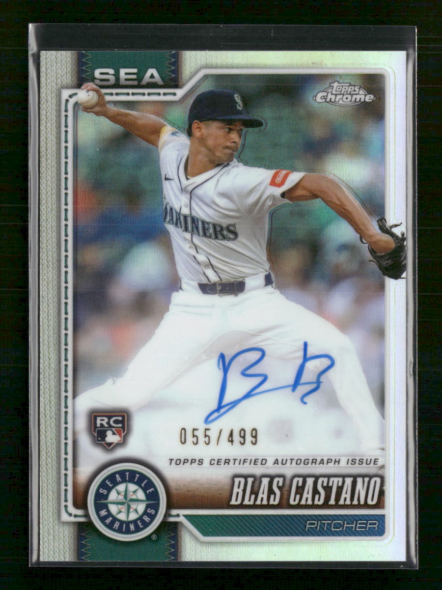2026 Topps Chrome Retail Rookie Refractors Blas Castano #/499 Auto #RA-BCA