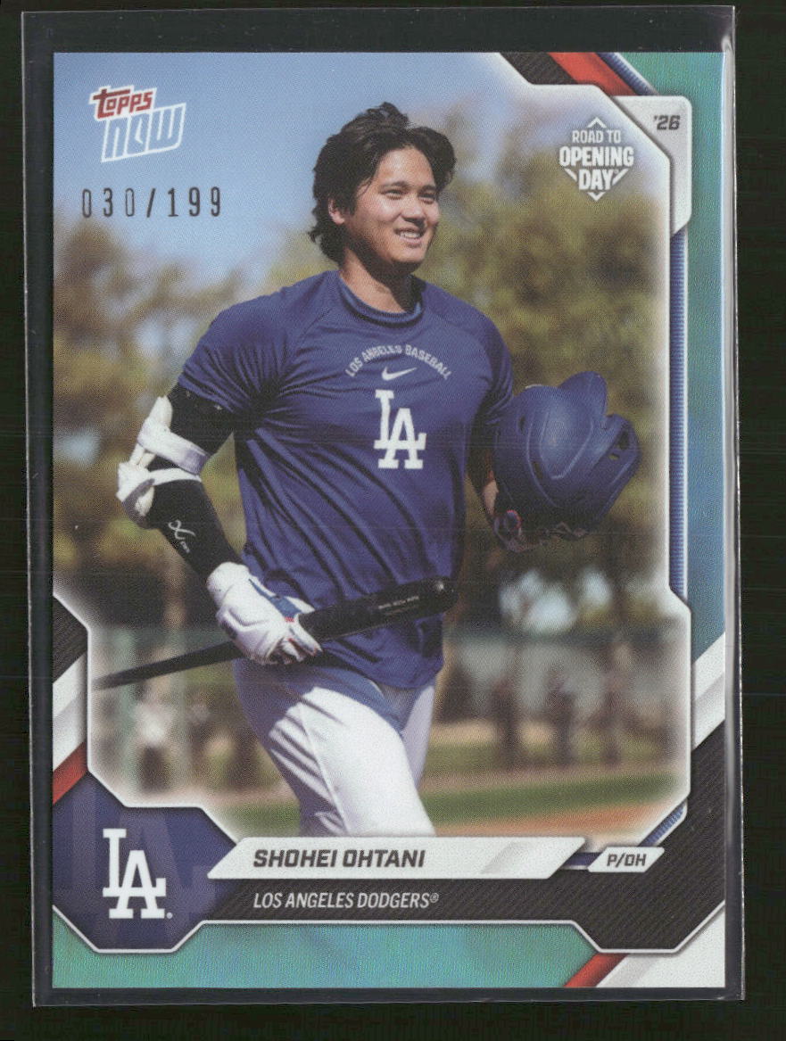 2026 Topps Now Road to Opening Day Aqua Foil Shohei Ohtani #/199 #OD-271