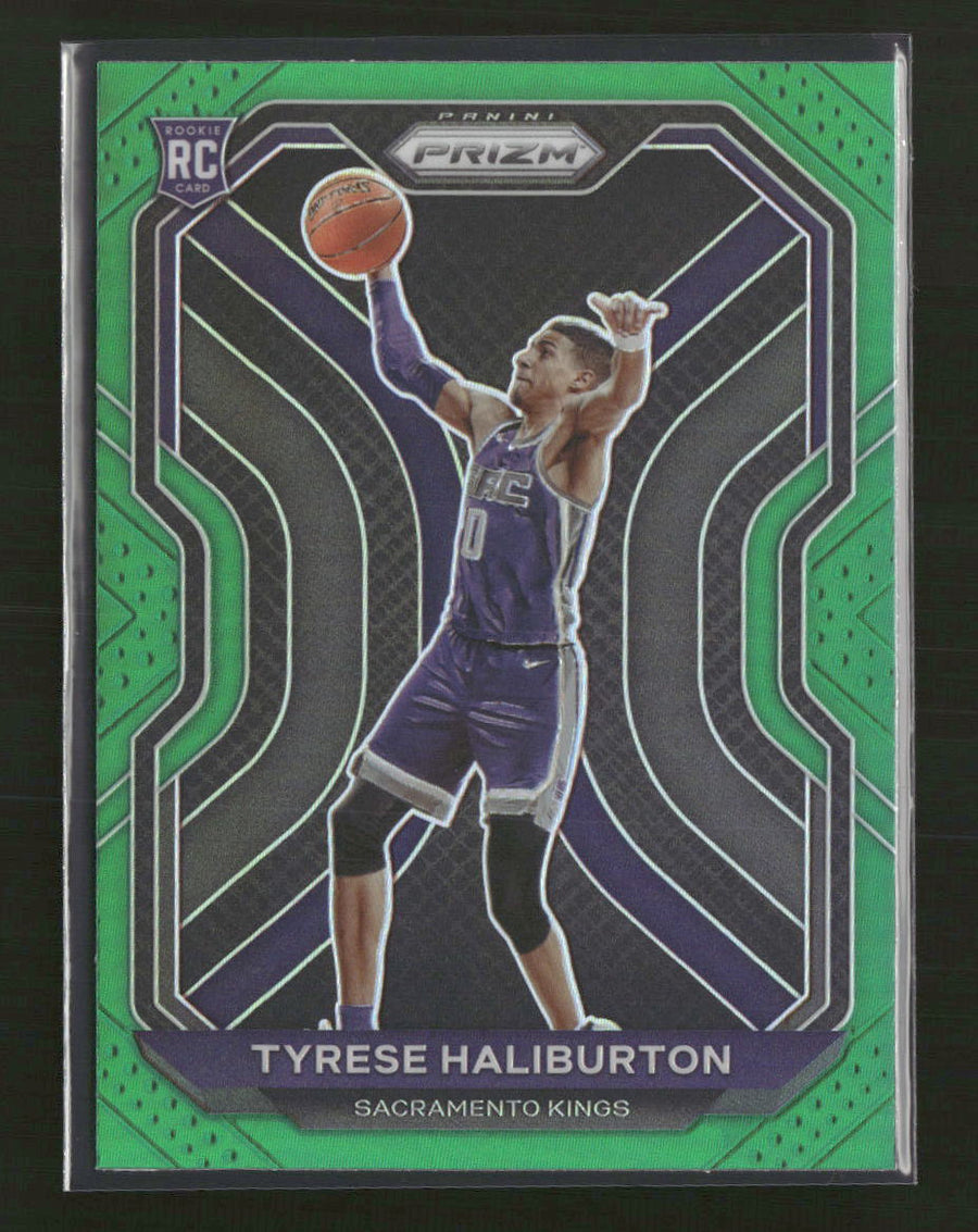 2020-21 Panini Prizm Green Prizms Tyrese Haliburton Rookie #262