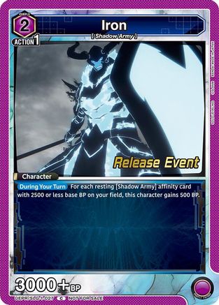 Iron (UE17BT/SLG-1-027) - UE17BT SOLO LEVELING Release Event Cards
