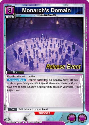 Monarch's Domain (UE17BT/SLG-1-035) - UE17BT SOLO LEVELING Release Event Cards