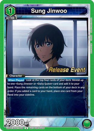 Sung Jinwoo (046) (UE17BT/SLG-1-046) - UE17BT SOLO LEVELING Release Event Cards
