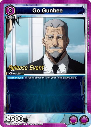 Go Gunhee (UE17BT/SLG-1-012) - UE17BT SOLO LEVELING Release Event Cards