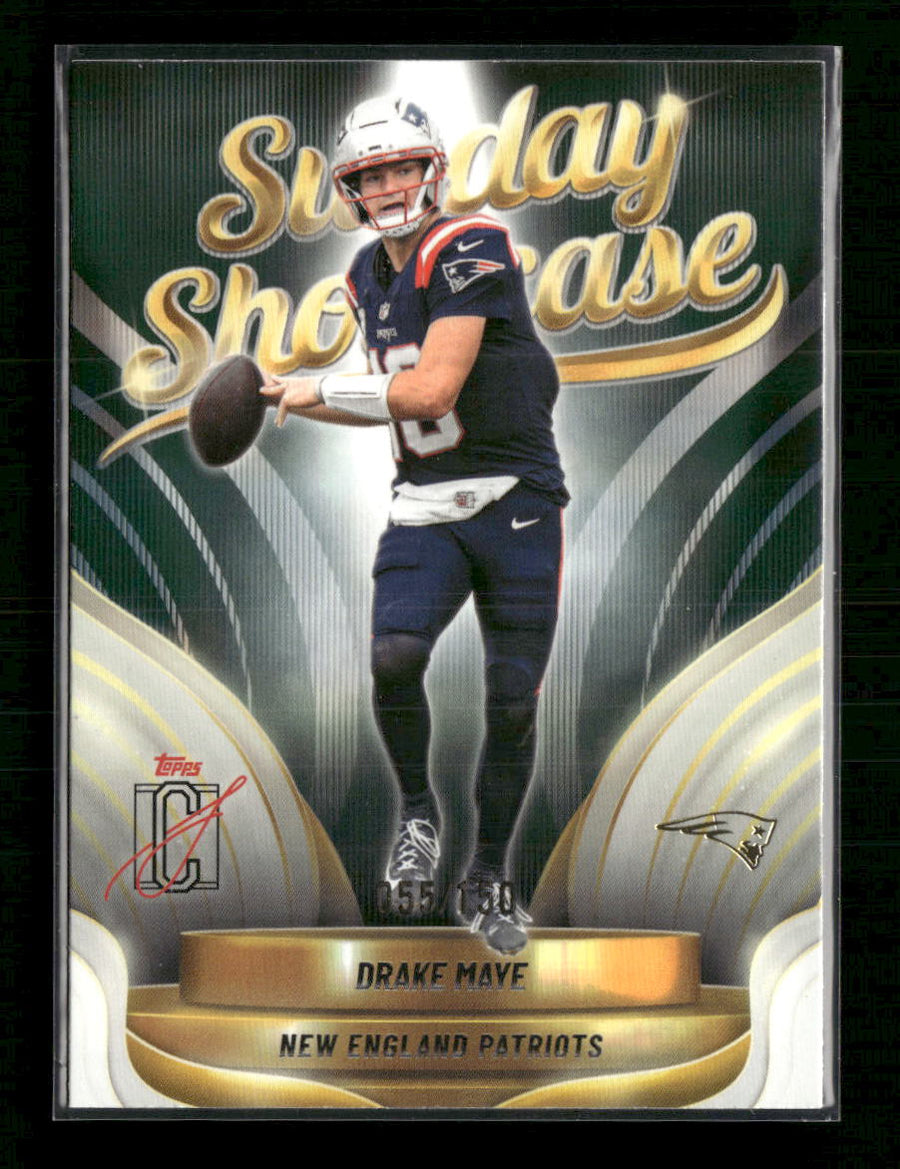 2025 Topps Signature Class Sunday Showcase Green Drake Maye #/150 #SS-9