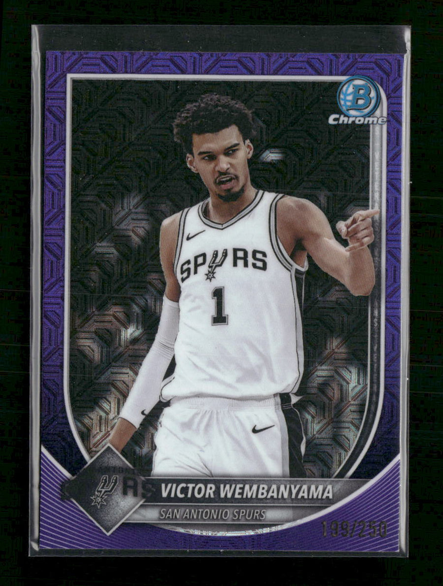 2025-26 Bowman Chrome Purple Mojo Refractors Victor Wembanyama #/250 #BCV-143