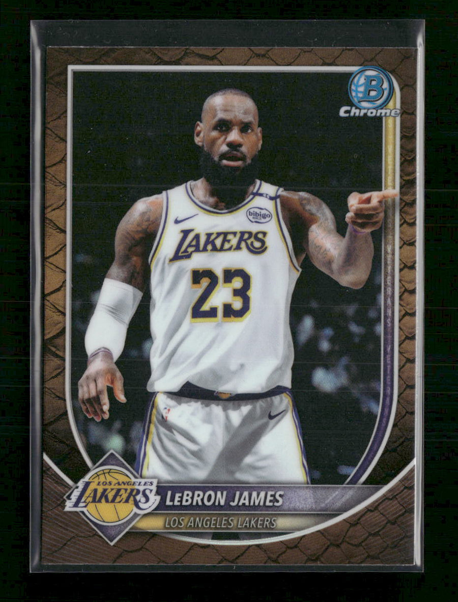 2025-26 Bowman Chrome Reptilian Refractors LeBron James #BCV-121