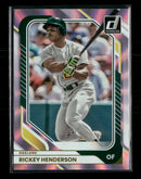 2026 Donruss Pink Laser Rickey Henderson #/50 #50