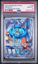 2024 Pokemon Scr En-Stellar Crown Illustration Rare Squirtle 10 PSA #148