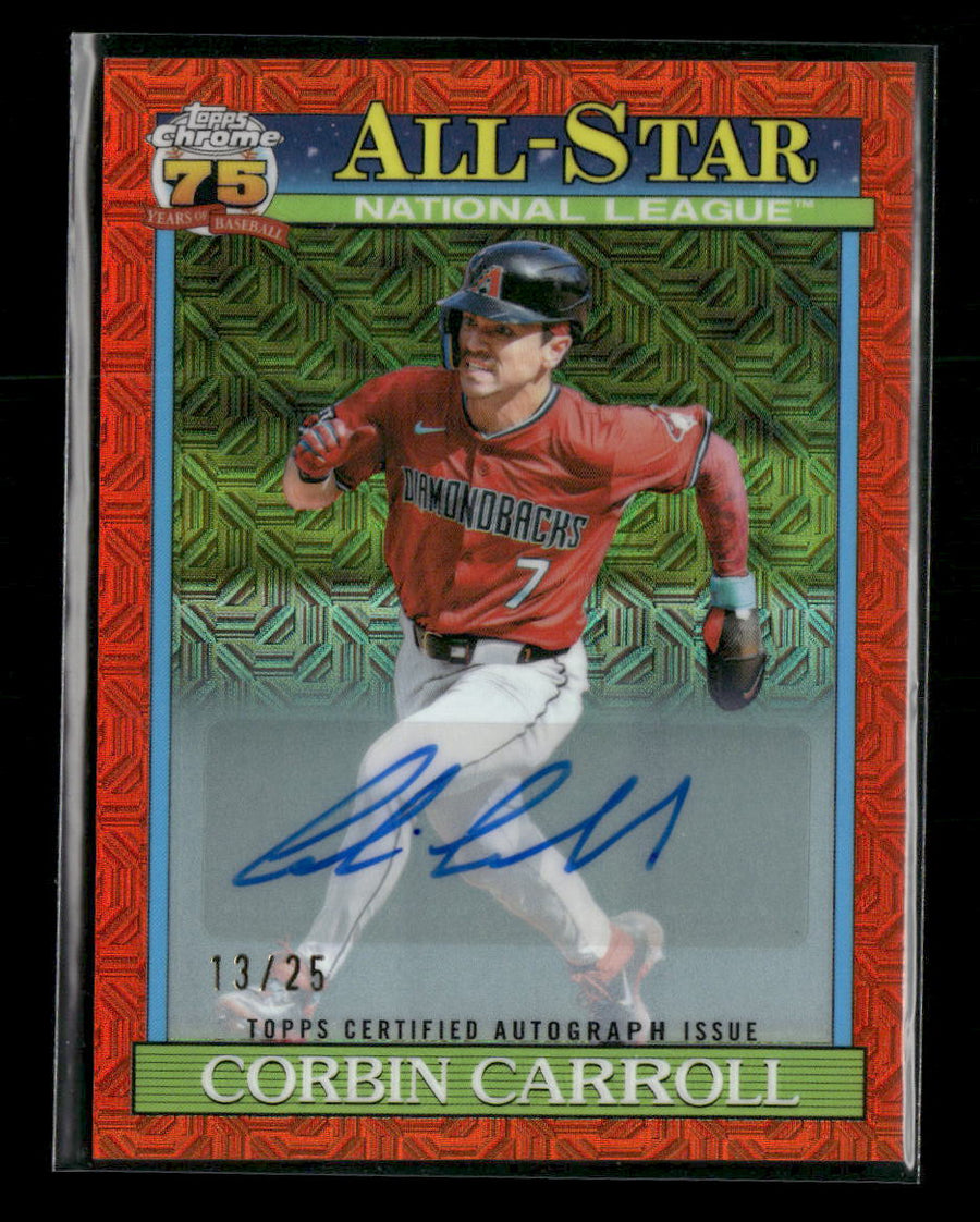 2025 Bowman's Best Orange Refractors Corbin Carroll #/25 #8