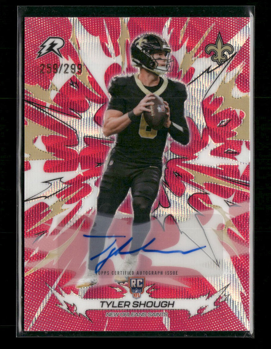 2025 Topps Resurgence Signatures Pink Surge Refractor Tyler Shough AU #163