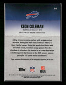 2025 Topps Signature Class Autographs Orange Lava Keon Coleman #/50 AU #64