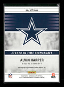 2022 Donruss Elite Etched in Time Signatures Purple Alvin Harper #/49 AU #ET-AH