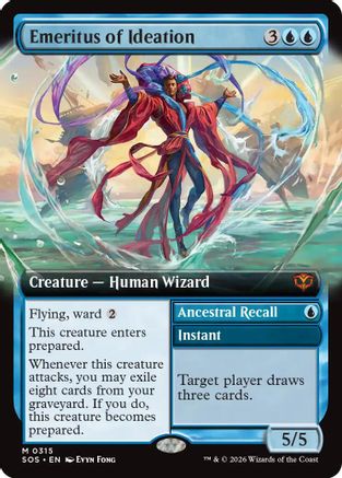 Emeritus of Ideation (Extended Art) (SOS-315) - Secrets of Strixhaven