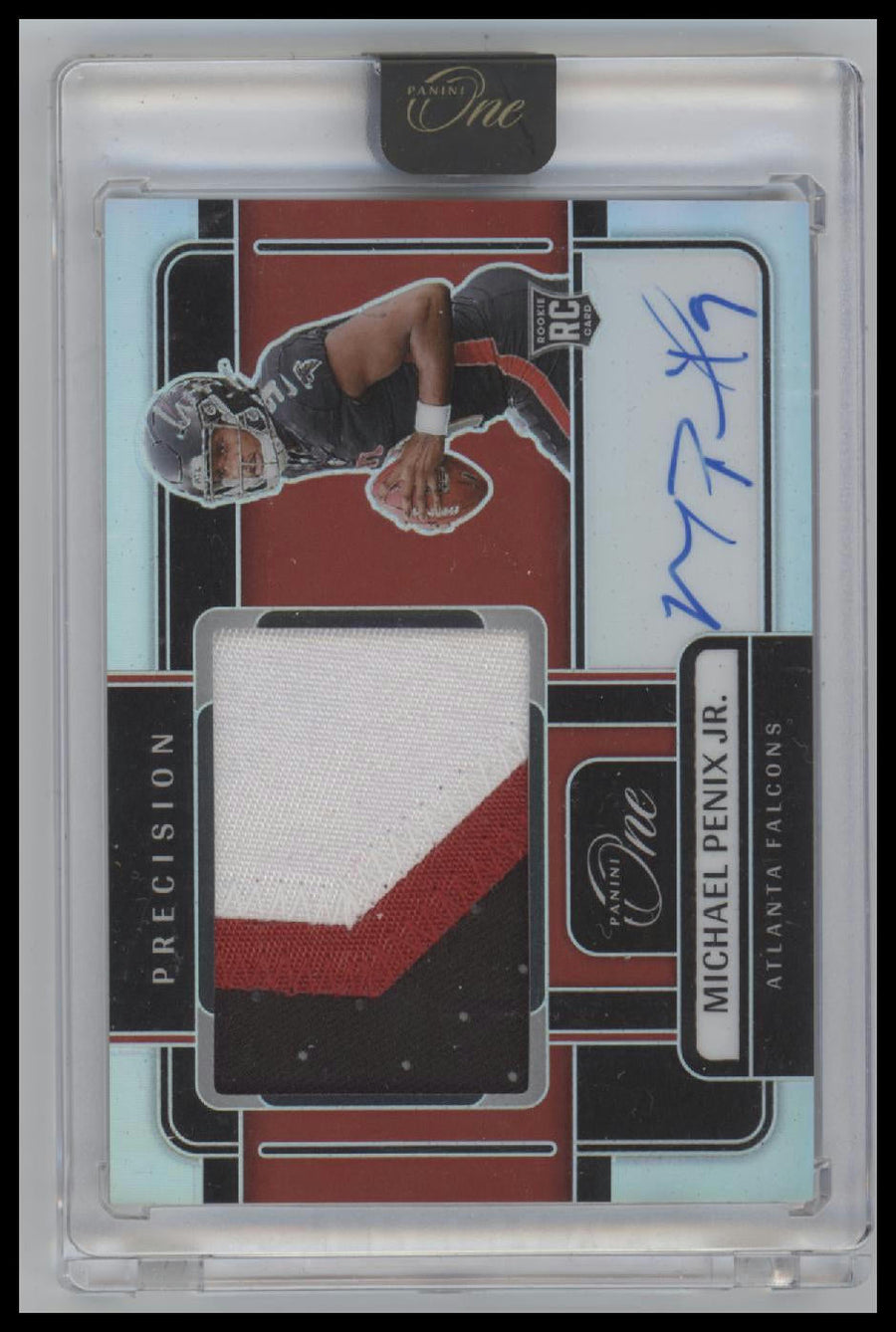 2024 Panini One Michael Penix Jr. #/99 AU #302 Encased