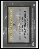 2015 Topps Chrome WWE Championship Plates Pulsar Refractors #/75 Paige #NNO