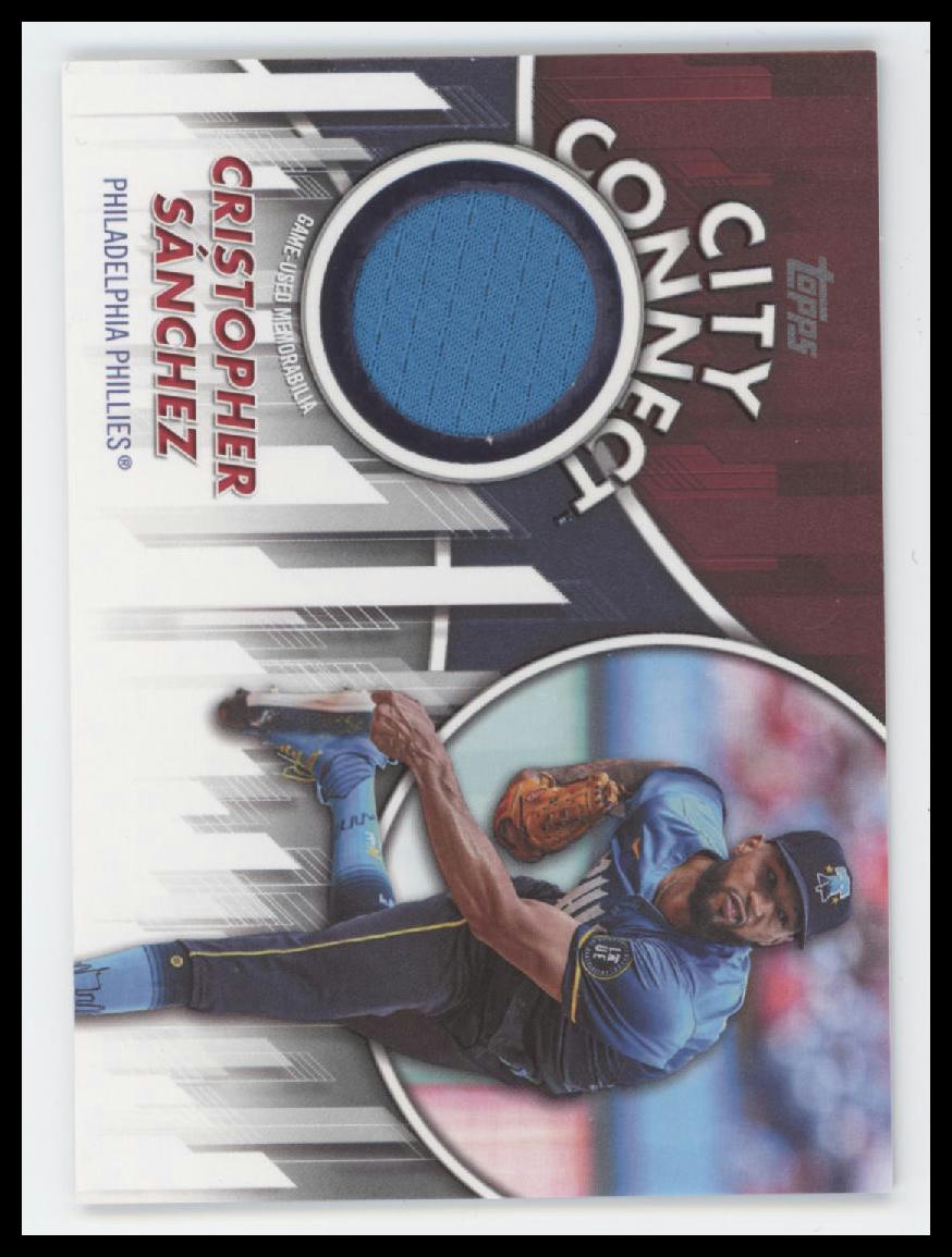 2026 Topps City Connect Swatch Collection Relics Cristopher Sánchez #CC2-CS