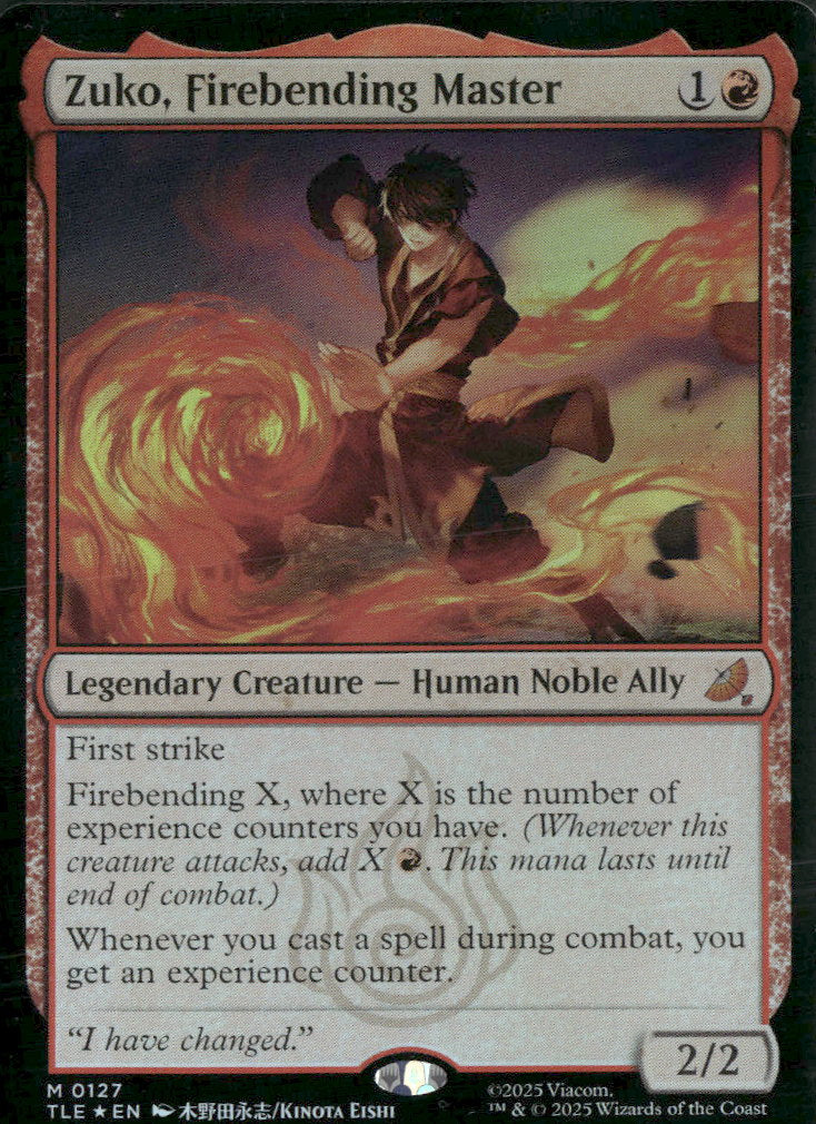 Avatar: The Last Airbender: Eternal-Legal Zuko, Firebending Master #127