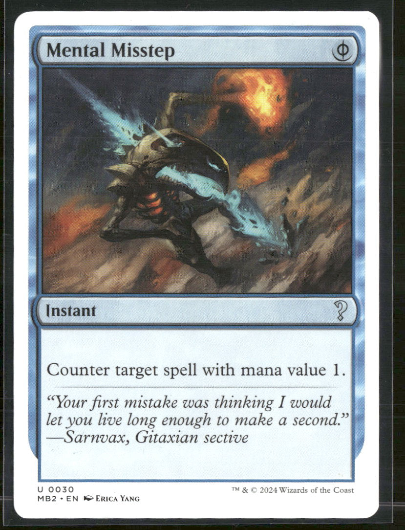 Mystery Booster 2 Mental Misstep (White Border) #30