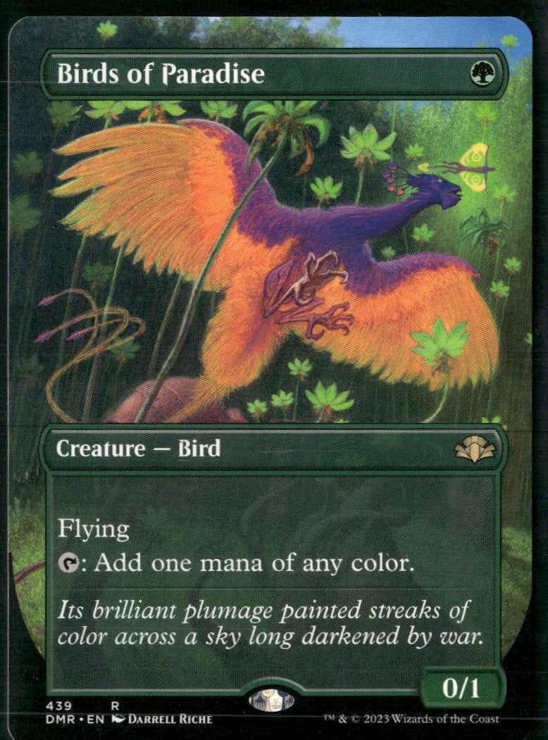 Dominaria Remastered Birds of Paradise (Borderless) #439