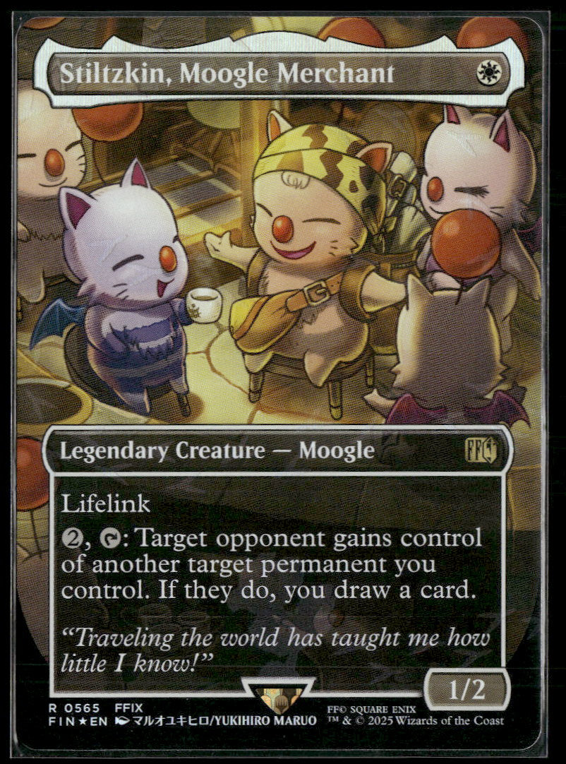 FINAL FANTASY Stiltzkin, Moogle Merchant (Borderless) (Chocobo Track Foil) #565