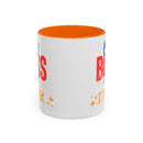 Best Boss Ever Accent Coffee Mug - Perfect Gift for Boss's Day, Office Decor, Motivational Drinkware, Fun Coffee Cup