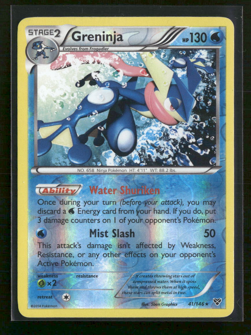 XY Base Set Greninja Reverse Holo #41/146