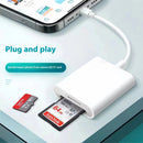 Mobile Phone Camera Card Reader Adapter OTG Data Cable