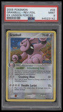 2005 Pokemon Ex Unseen Forces Granbull-Rev.Foil 9 PSA #39