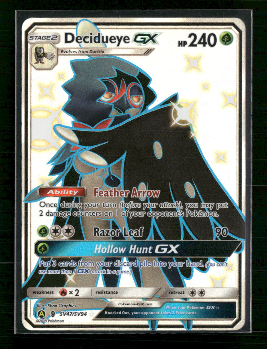 Hidden Fates: Shiny Vault Decidueye GX #SV47/SV94