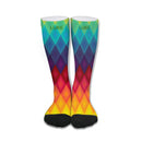 Personalized Colorful Rainbow Silly Socks | High Quality Mid-Calf Socks
