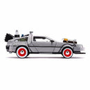 Back to the Future Part III die-cast 1:24 scale "Hollywood Rides" light-up DeLorean Time Machine