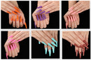 Long Coffin Fake Nails - Variety of Colors Available