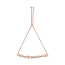 14K Yellow Gold Plated .925 Sterling Silver Channel Set Diamond Accent Twist 4â€-10â€ Adjustable Bolo Bracelet (I-J Color, I3 Clarity)