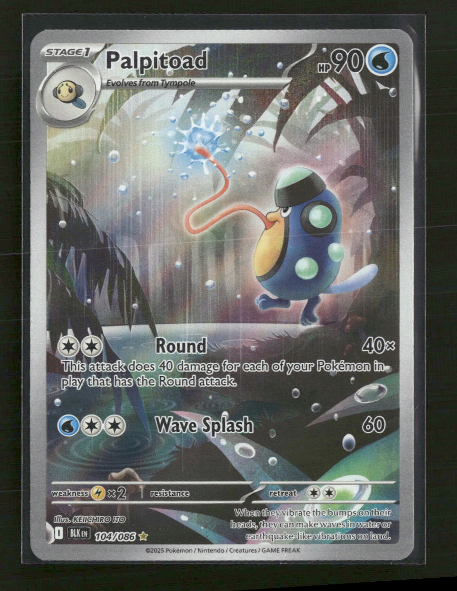 SV: Black Bolt Palpitoad #104/086