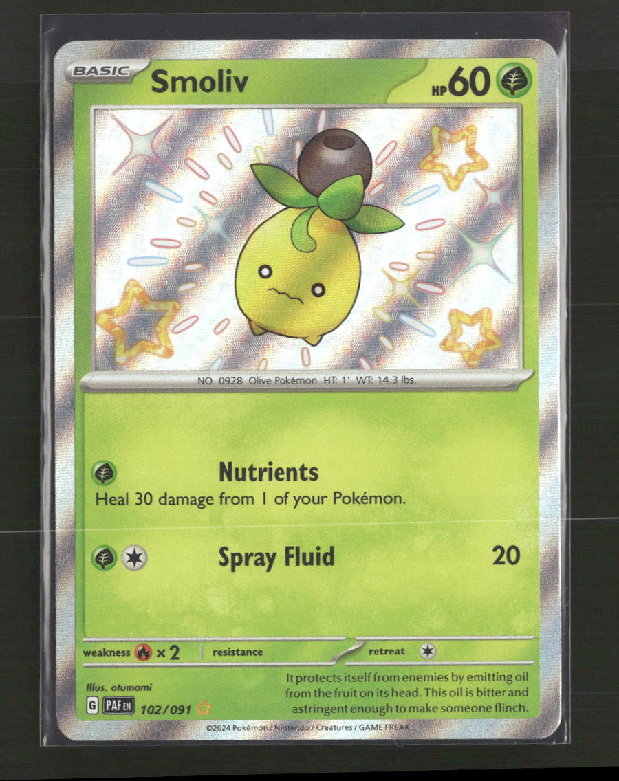 SV: Paldean Fates Smoliv #102/091