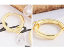 Light Luxury Water Drop Sterling Silver Earrings