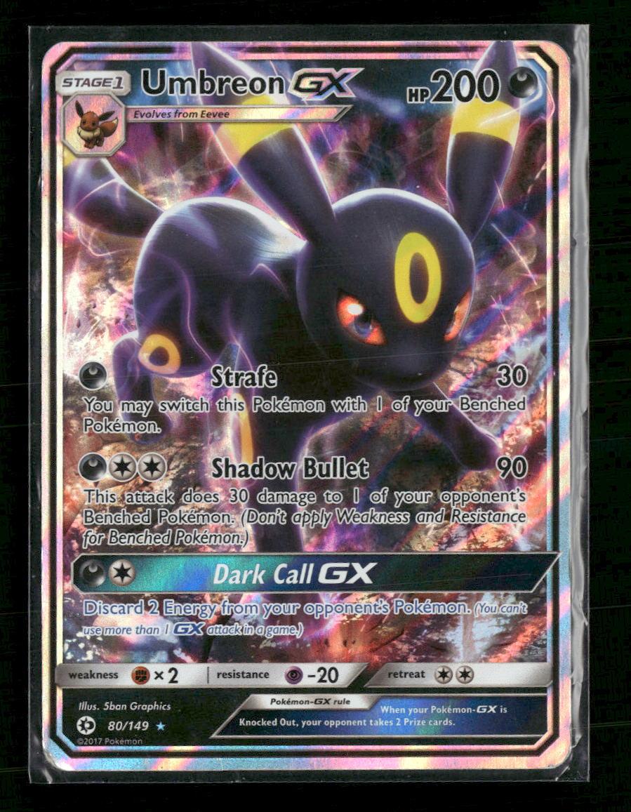 SM Base Set Umbreon GX #80/149 Damaged