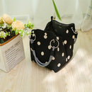 Knitted Tote Bag Commuter-friendly Handbag Simple Style