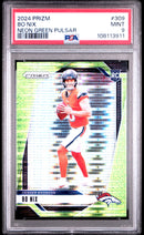 2024 Panini Prizm Neon Green Pulsar Bo Nix 9 PSA #309