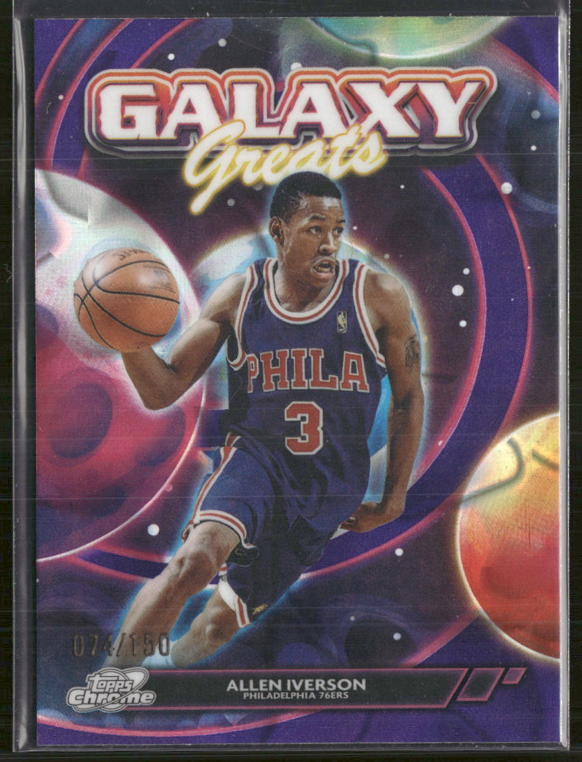 2025-26 Topps C. Cosmic Galaxy G. Purple Refractors Allen Iverson #/150 #GG-1